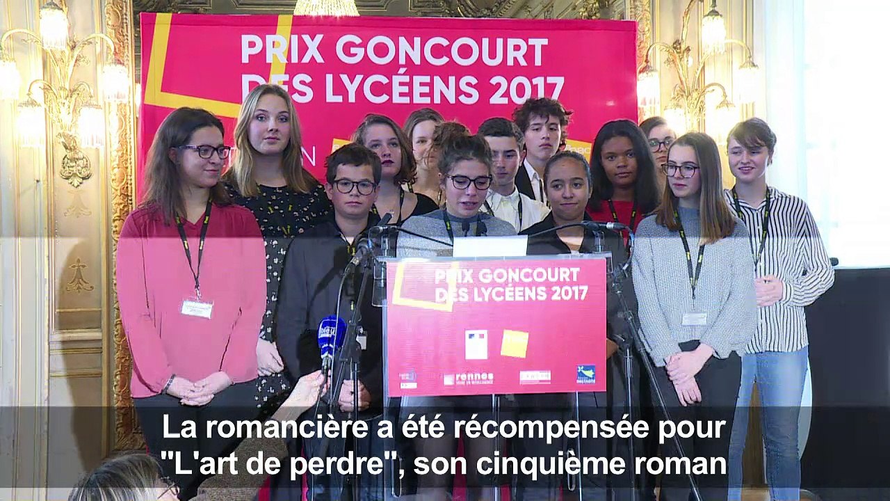 Goncourt des lycéens: Alice Zeniter lauréate de la 30e édition