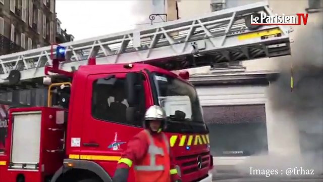 Violent incendie dans le quartier de Saint-Germain-des-Prés à Paris