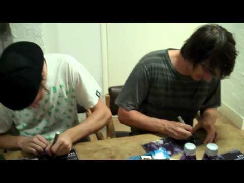 Camo & Krooked Signing Albums at Hospital