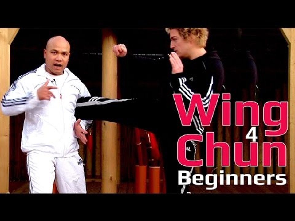 Wing Chun for beginners lesson 46: Block, cover and hit (Pad work)