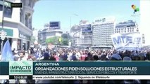 Organizaciones argentinas exigen ley de Emergencia Alimentaria