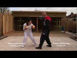 Kickboxing basics - Lesson 21 Jab,Cross,Hook,uppercut,Bo& weave,Side kick twice.