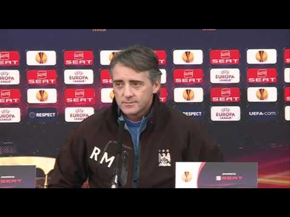 Manchester City v Porto |  Mancini on Tevez, Europa League and title race