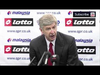 Arsene Wenger's reaction to Arsenal's 2-1 defeat to QPR