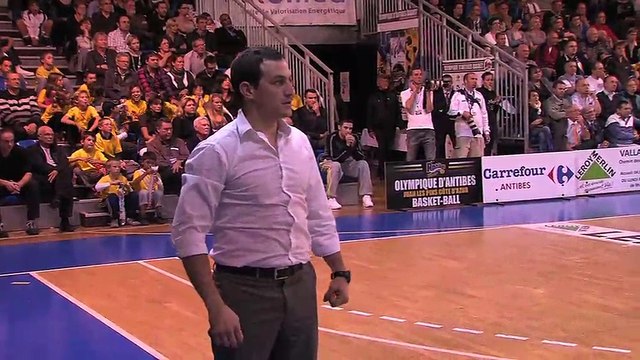 Antibes / Fos les dernières secondes de jeu et l'ambiance d'après match dans les vestiaires