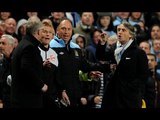 Roberto Mancini v Sir Alex Ferguson | Furious touchline row | Mancini reacts to 'fight'