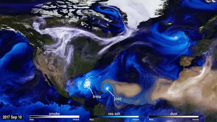 Tous les ouragans de l'année 2017 dans une carte animée de la NASA
