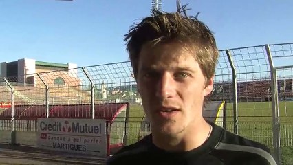 Nicolas Dumortier le milieu de terrain du FC Martigues