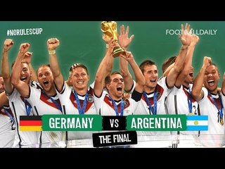 Germany 1-0 Argentina | #NoRulesCup Unofficial Fan Highlights | 2014 World Cup Final