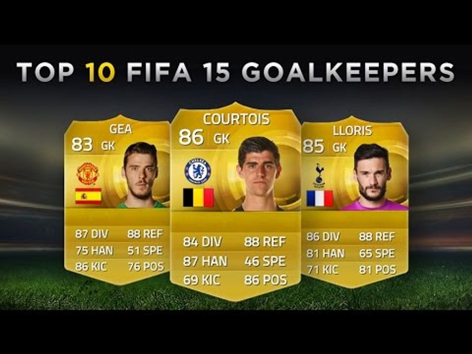 Top 10 FIFA 15 Goalkeepers | Courtois, De Gea, Lloris!