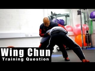 Wing Chun training - wing chun how to deal with mma take down.Q26