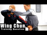 Wing Chun training - wing chun Chi Sao take down Q39