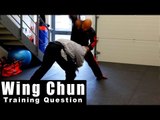 Wing Chun training - wing chun how to deal with 2 leg take down Q51