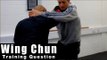 Wing Chun training - wing chun how to deal with clinch and knee Q69