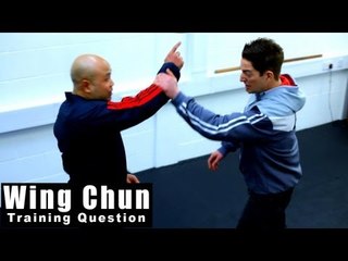 Wing Chun training - wing chun dealing with pointing finger Q82