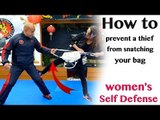 Women self defense (in Chinese Cantonese Hong Kong) How to prevent a thief from snatching your bag