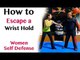 How to Escape a Wrist Hold | women self defense in Chinese Cantonese Hong Kong 被人拉著手應如何逃走