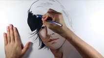 Como Dibujar un rostro realista con lapices de colores | German Garmendia - Dibujados