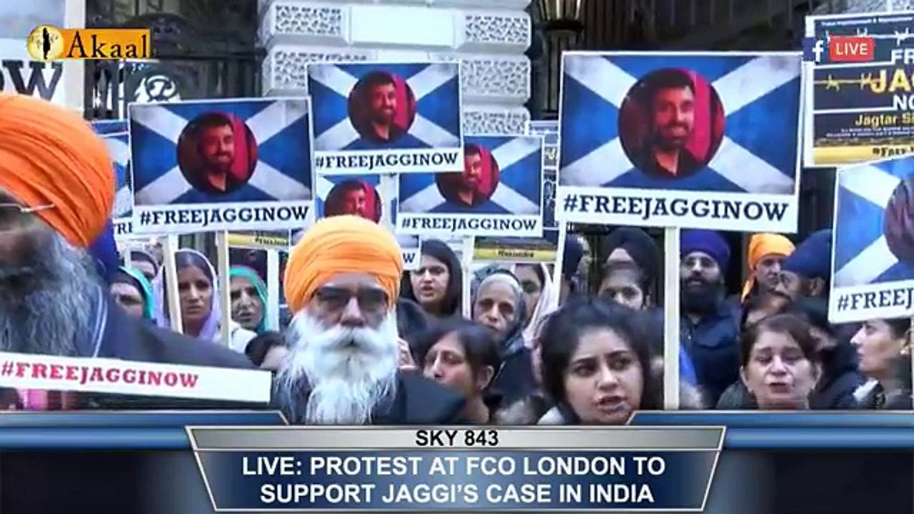 freejagginow Live Protest at FCO London to support Jaggi’s Case Now