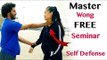 the best self-defence training seminar with Master Wong in Ipswich
