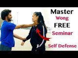 the best self-defence training seminar with Master Wong in Ipswich