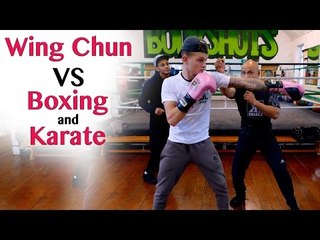 Wing Chun vs Karate and Boxing Destroy the Jab