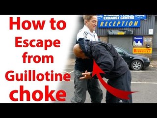 How to escape from Guillotine choke