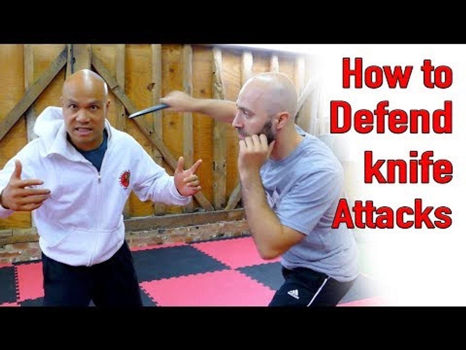 How to defend a knife attack to the neck - Wing Chun