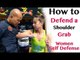 How to defend a shoulder grab | women self defence (in Chinese cantonese) Hong Kong 如何不被色狼咸豬手之 搭膊頭篇