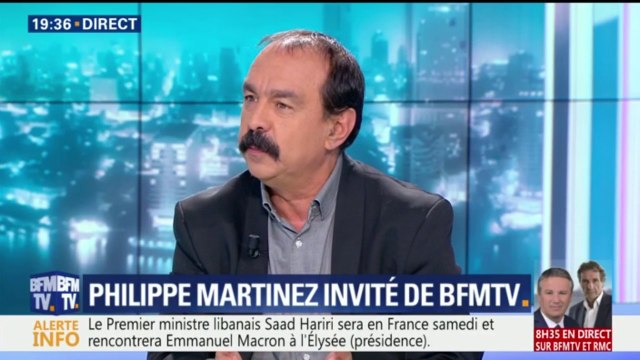 Monsieur Macron rêve d'avoir des gens qui pensent comme lui autour de lui , dit Philippe Martinez