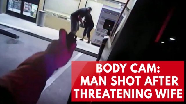 Police body cam footage shows officers shoot man holding wife at gunpoint