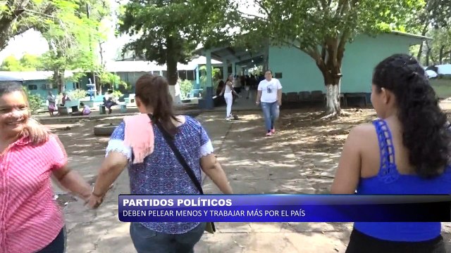 Partidos políticos deben pelear menos y trabajar mas por el país