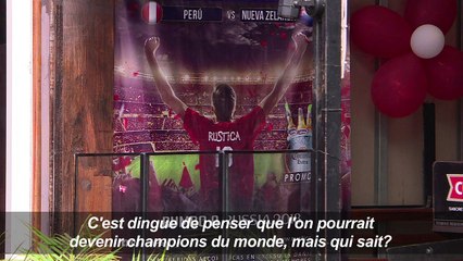 Enorme joie des Péruviens après la qualification au Mondial 2018