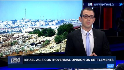 PERSPECTIVES | Israel AG's controversial opinion on settlements | Thursday, November 16th 2017