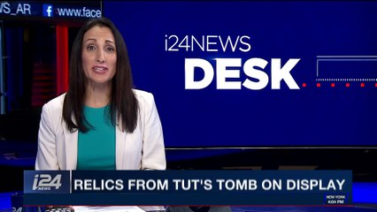 i24NEWS DESK | Relics from Tut's tomb on display | Thursday, November 16th 2017