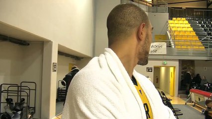 La réaction du joueur du FOPB Karim Atamna