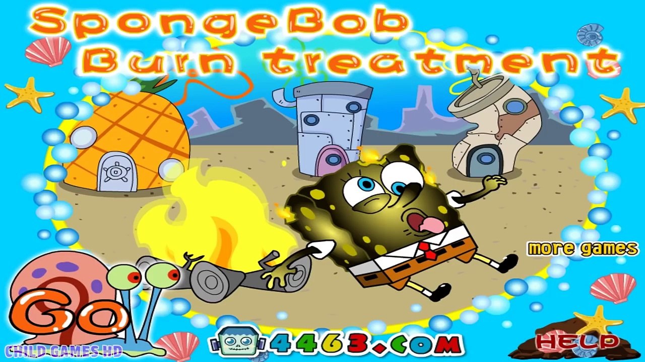 SpongeBob SquarePants Brain Surgery And Health Problems - Doctor Games Compilation