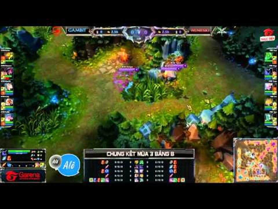 [CK Mùa 3] [Ngày 1] [Bảng B] Gambit Gaming vs Mineski [16.09.2013]