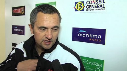 Jean-Luc Vannuchi, l'entraineur du FC Martigues.