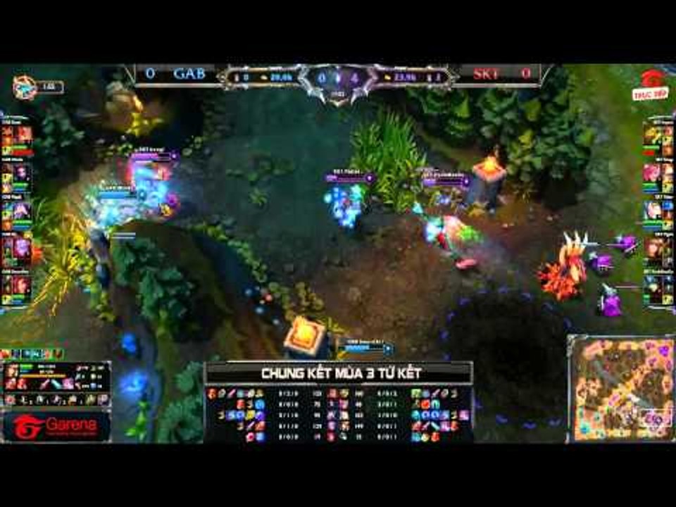 [CK Mùa 3] [Tứ Kết 3] Gamania Bears vs SK Telecom T1 [Game 1] [25.09.2013]