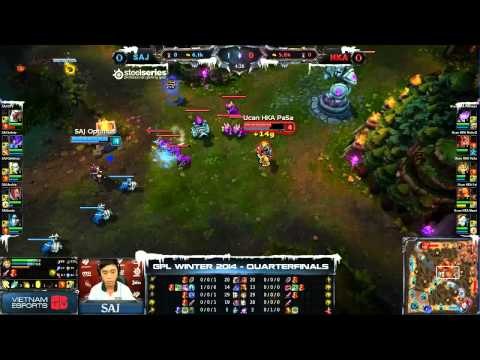 [GPL 2014 Mùa Đông] [Tứ Kết 2] [Game 1] Saigon Jokers vs Ucan Hong Kong Attitude [06.12.2013]