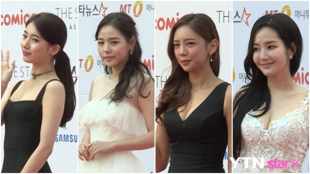 [Y영상] 강추위에도 쇄골 노출한 여신들 (AAA 레드카펫) / YTN