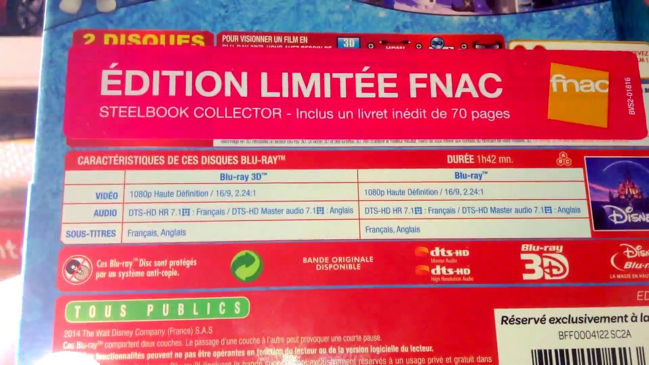 Steelbook - La reine des neiges (édition Fnac)