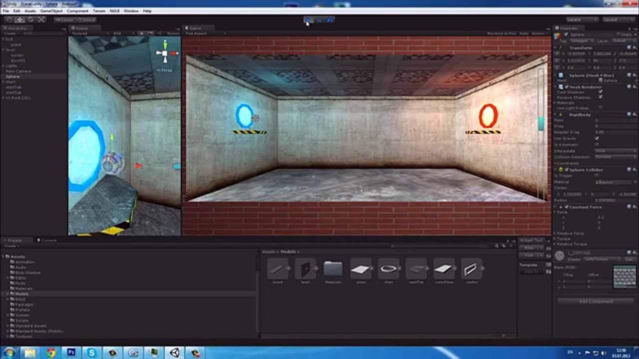 Unity3D [Android] Урок 3 - Ray / RaycastHit Перетаскивание объектов