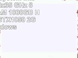 Gamer PC System Intel i56600K 4x35 GHz 8GB DDR4 RAM 1000GB HDD nVidia GTX1050 2GB