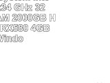 Gamer PC System Intel i76700 4x34 GHz 32GB DDR4 RAM 2000GB HDD Radeon RX580 4GB inkl