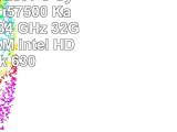 Office Aufrüst PC System Intel i57500 Kaby Lake 4x34 GHz 32GB DDR4 RAM Intel HD Grafik