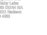 Gamer PC System Intel i77700K Kaby Lake 4x42 GHz 8GB DDR4 RAM 1000GB HDD Radeon RX580