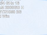Gamer PC System Intel i76700 4x34 GHz 16GB DDR4 RAM 2000GB HDD nVidia GTX1050 2GB inkl