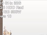 Office PC System AMD FX6300 6x35 GHz 32GB RAM 2000GB HDD Radeon HD3000 1GB 500W Windows